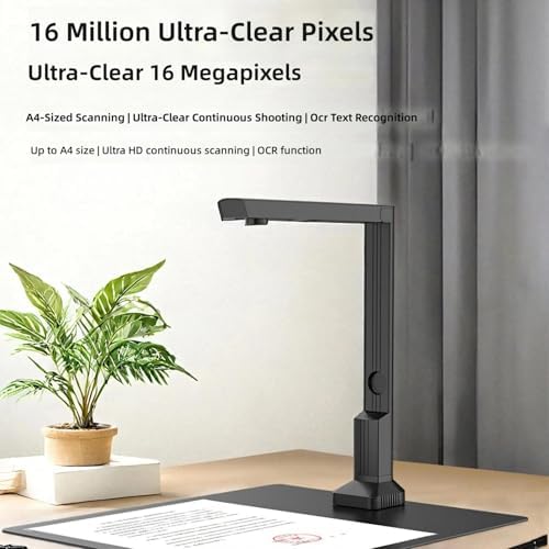 Portable 16MP Document Scanner with OCR for Paper Fast Scanning and Foldable Design USB Plugs Play - Image 3