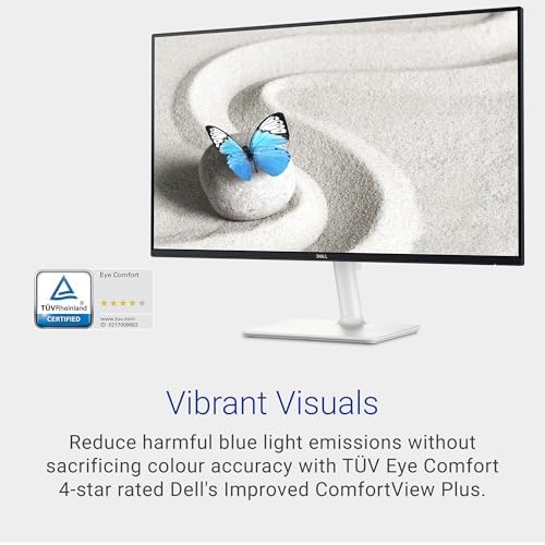 Dell S2725DS Monitor - 27 Inch, QHD (2560x1440) Display, 100Hz refresh rate, 1500:1 contrast ratio, TÜV Rheinland Eye comfort 4 Star,Integrated 2x5W speaker, Height/Tilt/Swivel/Pivot- Ash White color - Image 5