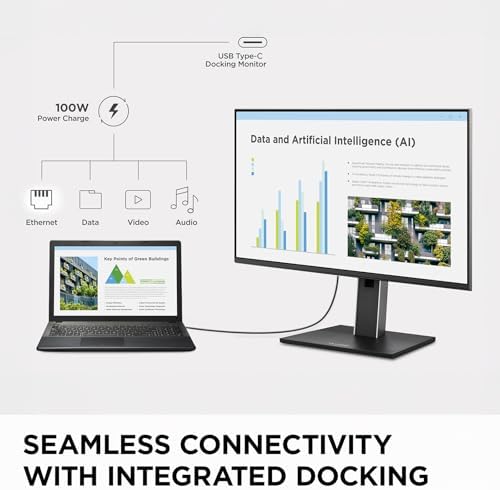 ViewSonic VG2458 24 Inch 1080p Docking Monitor, 100W USB C, RJ45, IPS - Image 3
