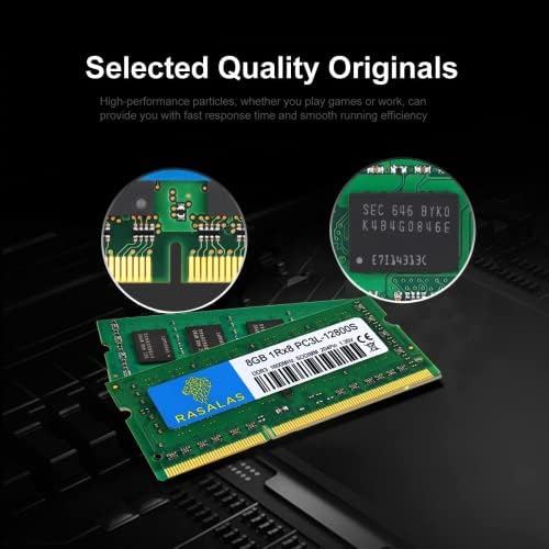 Rasalas 16GB Kit (2X8GB) 1Rx8 PC3L-12800S DDR3L 1600MHz SODIMM DDR3 RAM 1.35V CL11 204-Pin PC3-12800 Portable Memory 8GB … - Image 4