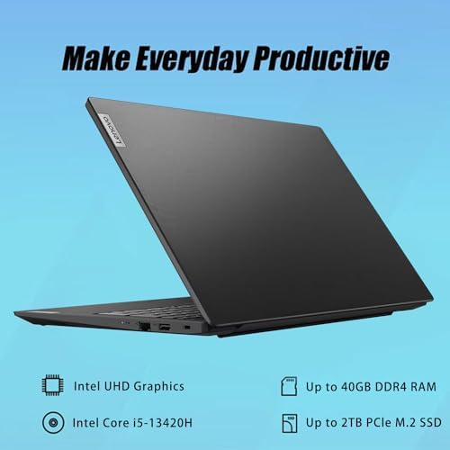 Lenovo V15 Gen 4 Business Laptop, 15.6" FHD Display, Intel Core i5-13420H (Beat i7-1355U), HDMI, RJ45, Webcam, Numeric Keypad, Wi-Fi, Windows 11 Pro, Black (16GB RAM | 1TB SSD) - Image 3