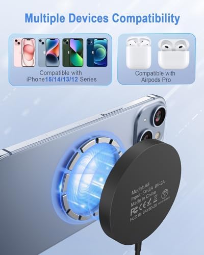 Magnetic Wireless Charger Mag Safe Charging Pad for iPhone 17/16/15/14/13 - Image 3