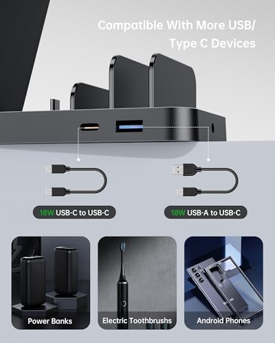 5 in 1 Wireless Charger for Samsung, Fast Charging Station Dock Stand - Image 6
