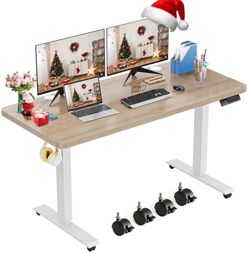 farexon 48'' × 24'' Electric Standing Desk Adjustable Height with Wheels by farexon