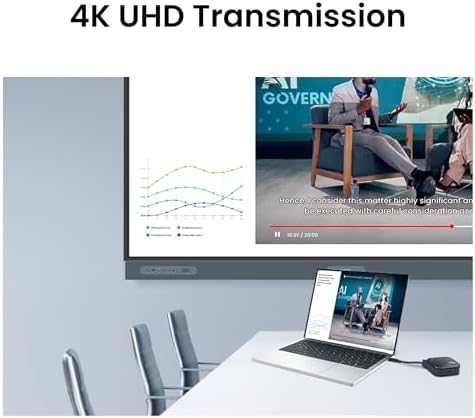 BenQ InstaShow WDC15, 4K UHD Wireless Presentation System with USB-C & HDMI Button, No App Required, USB Touchscreen Control,128-bit Encryption and CVSS 4.0 Certification for Secure presentations - Image 6