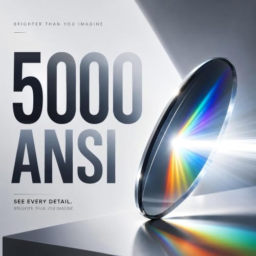 5000ANSI 4K Smart Projector with WiFi and Bluetooth, 3D Dolby Audio - Image 2