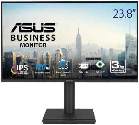 ASUS BE249QG-R 24 Inch 1080P 120Hz Computer Monitor, HDMI, TAA Compliant by Unknown