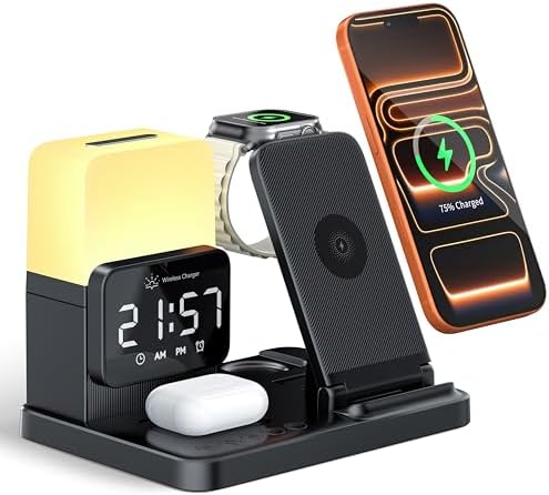 6-in-1 Wireless Charging Station,Charger Stand for Apple Devices for Gifts by ChargingExpertBesideYou