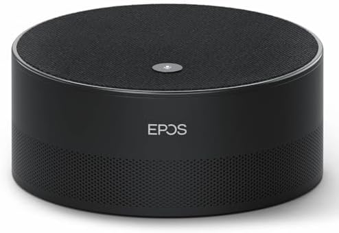 EPOS Intelligent Speaker for Microsoft Teams Rooms Meeting with Transcription and VOI, Black by EPOS