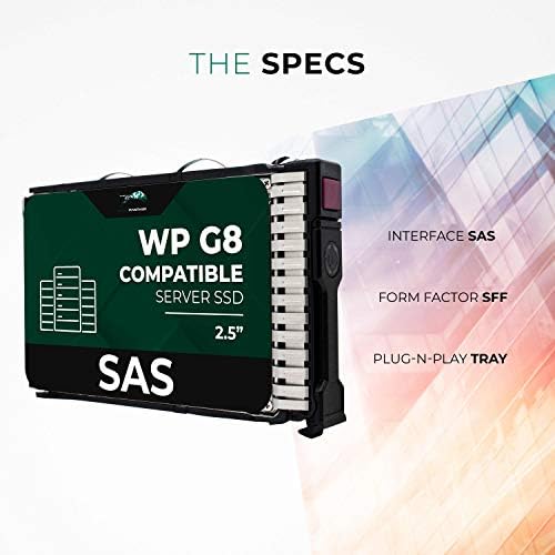 Water Panther 1.92TB MLC SAS 12Gbps 2.5in x 15mm SSD for HP ProLiant Servers | Enterprise Solid State Drive in G8 G9 G10 Tray Compatible with DL560 DL385p DL380 DL360 ML110 - Image 6