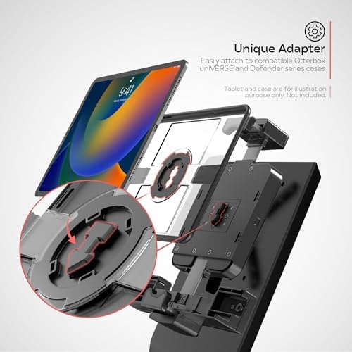 Premium Universe Floorstand - CTA Heavy-Duty w/Security Holder for Universe Series Cases - iPad Mini 6, 7/8/9, 10 Pro & Galaxy Tab Active 4 Pro - (OTT-PARAF) - Image 2