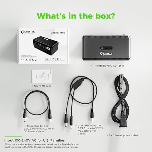CHINTE Mini UPS Battery Backup, Uninterruptible Power Supply - Image 6