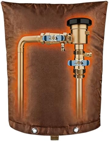 24"X24" 5 Layers Outdoor Pressure Vacuum Breaker Cover, Backflow Preventer Insulation for Winter Freeze Protection, Well Pump, Sprinkler Valve, Faucet by Actgan