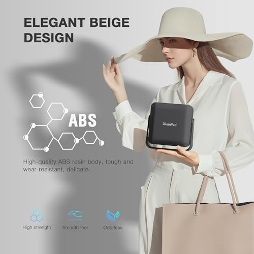 [2000 ANSI & Auto Focus]Black Smart Mini Projector with WiFi and Bluetooth, XuanPad 4K Support Movie Projector, Portable Native 1080P Outdoor Projector with 360° Stand - Image 5