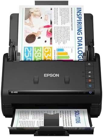 Epson Workforce ES-400 Color Duplex Document Scanner for PC and Mac, Auto Document Feeder (ADF) by Unknown