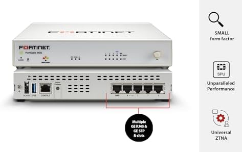 Fortinet FortiGate-50G Firewall for Branch and Small Offices with 1-Year FortiGuard AI-Powered Enterprise Security Services (FG-50G-BDL-809-12) - Image 2