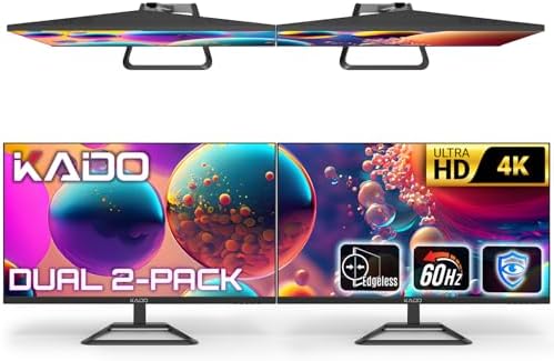 Kado 2-Pack 32" 4K UHD Computer Monitor 3840x2160 70Hz Ultra HD by Kado