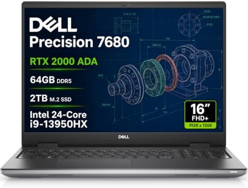 Dell Precision 7680 Laptop, NVIDIA RTX 2000 Ada 8GB, i9-13950HX, 64GB DDR5 by ISTComputers