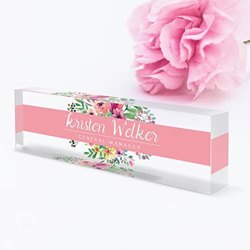 Desk Name Plate Personalized, Custom Name Plates for Desks, Personalized Acrylic Name Plate for Desk, Teacher, Employee Appreciation Gifts, Office Gifts for Coworkers, Boss Lady Gifts - Image 6