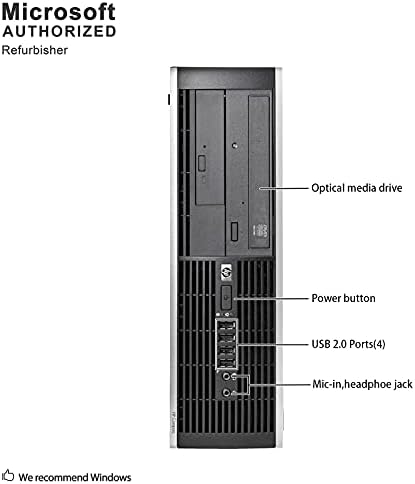 HP Elite Desktop Computer, Intel Core i5 3.1GHz, 8GB RAM, 1TB SATA HDD, Keyboard & Mouse, Wi-Fi, Dual 19in LCD Monitors (Brands Vary), DVD-ROM, Windows 10, (Renewed) - Image 4