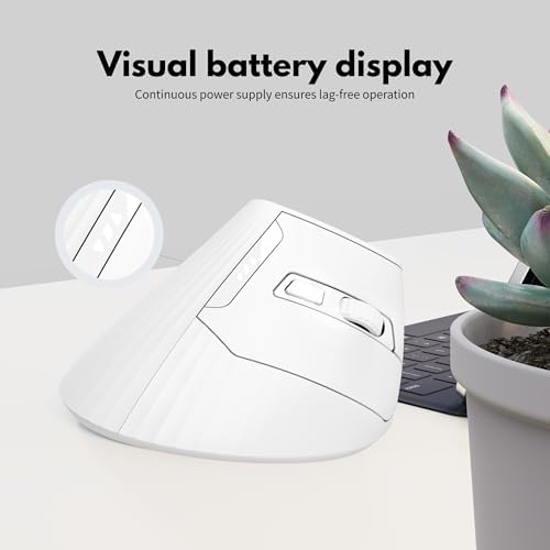 Uineer Ergonomic Vertical Mouse, 2.4G Wireless Mouse, Rechargeable, 4-DPI - Image 5