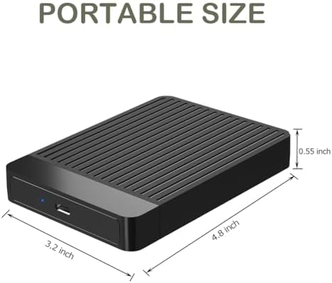 320GB Ultra Slim Portable External Hard Drive 2.5'' HDD USB 3.1 Type-C Storage for PC, Mac, Laptop - Image 7