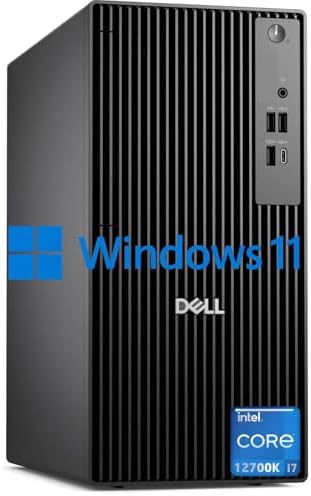 Dell Pro Business Desktop, New OptiPlex Version, Intel I7-12700K(25MB Cache, 12 Core, 20Threads), 32GB DDR5, 1TB PCIe SSD, Dual 4K Monitor Support, Ultra-Quiet Design, USB-C, Windows 11 Pro by Dell