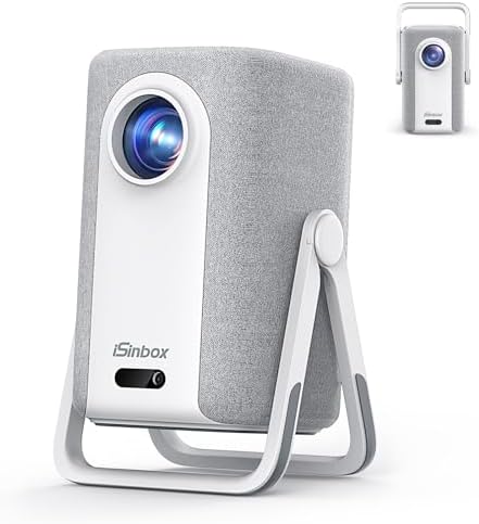 iSinbox Short Throw Projector 4K, Now with Netflix, Auto Focus, 40W Dolby by iSinbox
