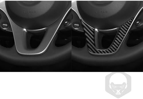 Car Dashboard Control Panel Lower Part Decoration Cover Sticker Real 3K Black Carbon Fiber Trim Compatible with Benz Smart 2016 2017 2018 2019 2020 2021 Auto Interior Accessories - Image 4