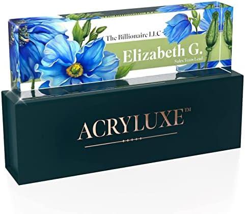 Personalized Name Plate, Custom Name Plates, 2 x 8 Inches, Thick Crystal-Clear Acrylic, Gift Box, Office Desk Decor - Image 6