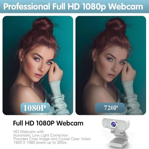USB c Webcam with Microphone,1080P HD Web Camera for Computer PC Laptop - Image 3