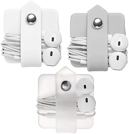 Cord Organizer Earbuds Holder Earphone Wrap Earphones Organizer Headset Headphone Earphone Wrap Winder Cord Manager Cable Winder Set of 3 - Image 4