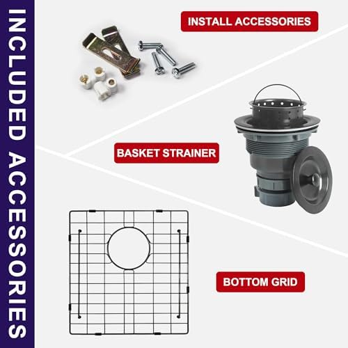 23 Inch Black Undermount Single Bowl Handmade Kitchen Sink - Image 6