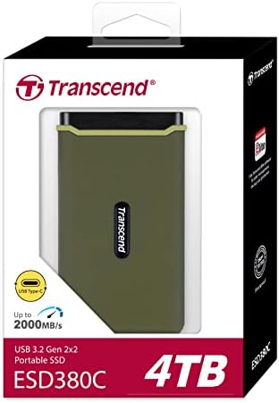 Transcend 4TB ESD380C Portable SSD Up to 2000MB/s Shock-Resistant, Type C - Image 2