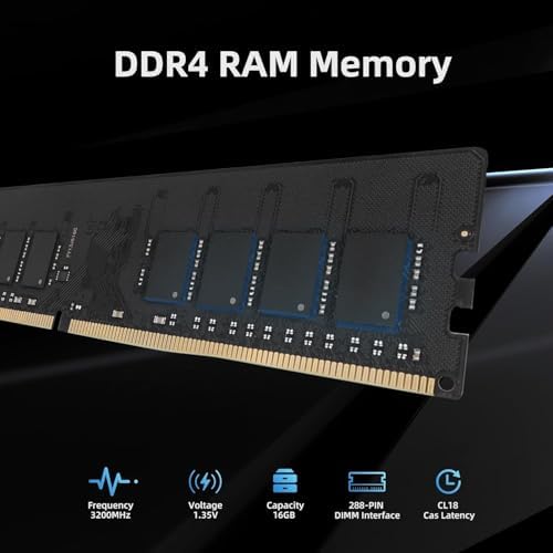 KingSpec 8GB DDR4 RAM 3200MHz for Desktop - Plug-and-Play, Home & Office Use, Standard Version, 288-Pin DIMM CL18 1.35V Computer Memory Compatible with Most Intel/AMD PCs - Image 2