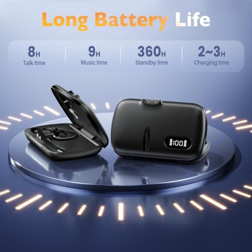 Bluetooth Headset, Wireless Headset with Dual-Mics & Noise Cancelling, Bluetooth Earpiece with Mute for Office Business Work Trucker, V5.3 Hands-Free Headset with QCC Chip for Phone PC iOS Android - Image 2