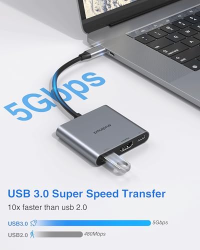 USB C to HDMI Adapter 4K USB Type C Hub Adapter Multiport AV Converter - Image 5