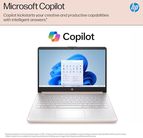HP Ultrabook 14 Laptop Computer Business Study & Home 2025, Lifetime MS Office + Windows 11 Pro, Quad-Core Intel CPU, 8GB RAM & 628GB Storage (128GB UFS+500GB Ext), WiFi 6, HubxcelAccessory, Rose Gold - Image 5