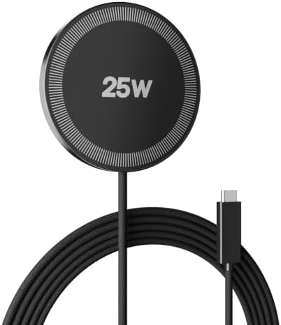 MagSafe 25W Wireless Charger for Apple Magnetic Fast Charging Pad by SMILESTATION