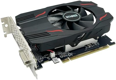 QTHREE Radeon RX 560 4GB GDDR5 Video Graphics Card GPU,128 Bit,DVI,HDMI,DP by QTHREE