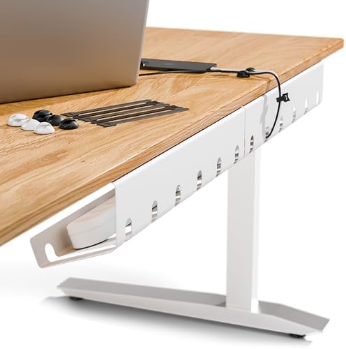 PAMO Cable Management Under Desk, Set of 2 - White by pamo