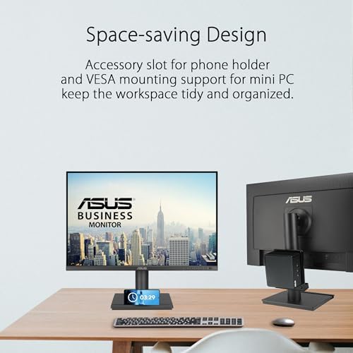 ASUS BE248QF 24 Inch 1200P Computer Monitor, USB Docking, HDMI, DisplayPort - Image 5