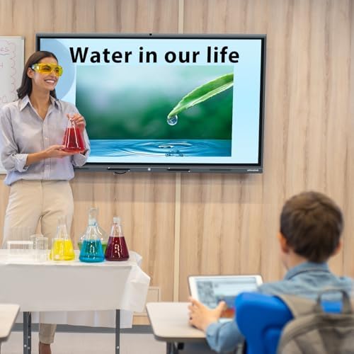 55'' 4K Smart Board, Android 14 OS 8+128 GB Interactive Whiteboard, Electronic Digital Whiteboard with Open App Ecosystem, Built in 20MP Camera for Home, Office and Classroom - Image 2
