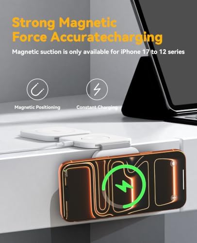 25W 3 in 1 Charging Station for Apple,Foldable Magnetic Wireless Charger - Image 4