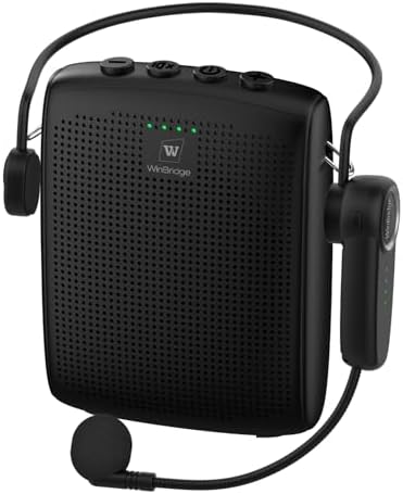 WinBridge Voice Amplifier with Bluetooth, Portable Speaker and Microphone by WWINBRIDGE