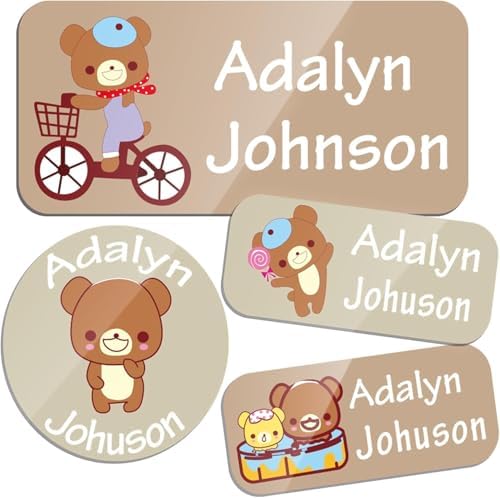 Custom Personalized Name Labels for Kid Waterproof Name Stickers Tags by TSNBYYC