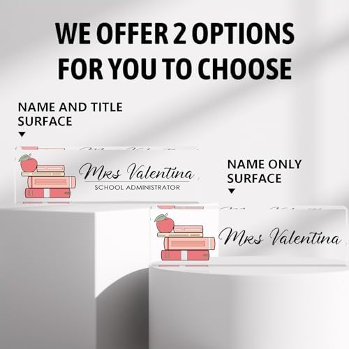 Personalized Name Plates for Office - Gifts for Teacher, Boss, Employee Appreciation - Desk Decor (teacher3) - Image 3