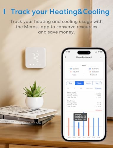 meross Matter Smart Thermostats for Home, Programmble WiFi Thermostat - Image 5