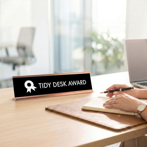 Tidy Desk Award Desk Sign, novelty nameplate (2 x 8") - Image 7
