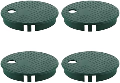 4 Pcs Sprinkler Valve Box Cover, 5.5" OD 6" Valve Box Cover Lid for Sprinkler Irrigation System, Valve Box Cover Lid for Outdoor Sprinkler Irrigation Control Water System Lawn (6 inch) by SupaoSPG